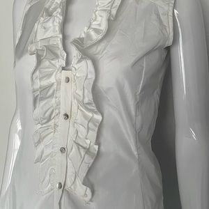 United Colors of Benetton white buttons front size XS